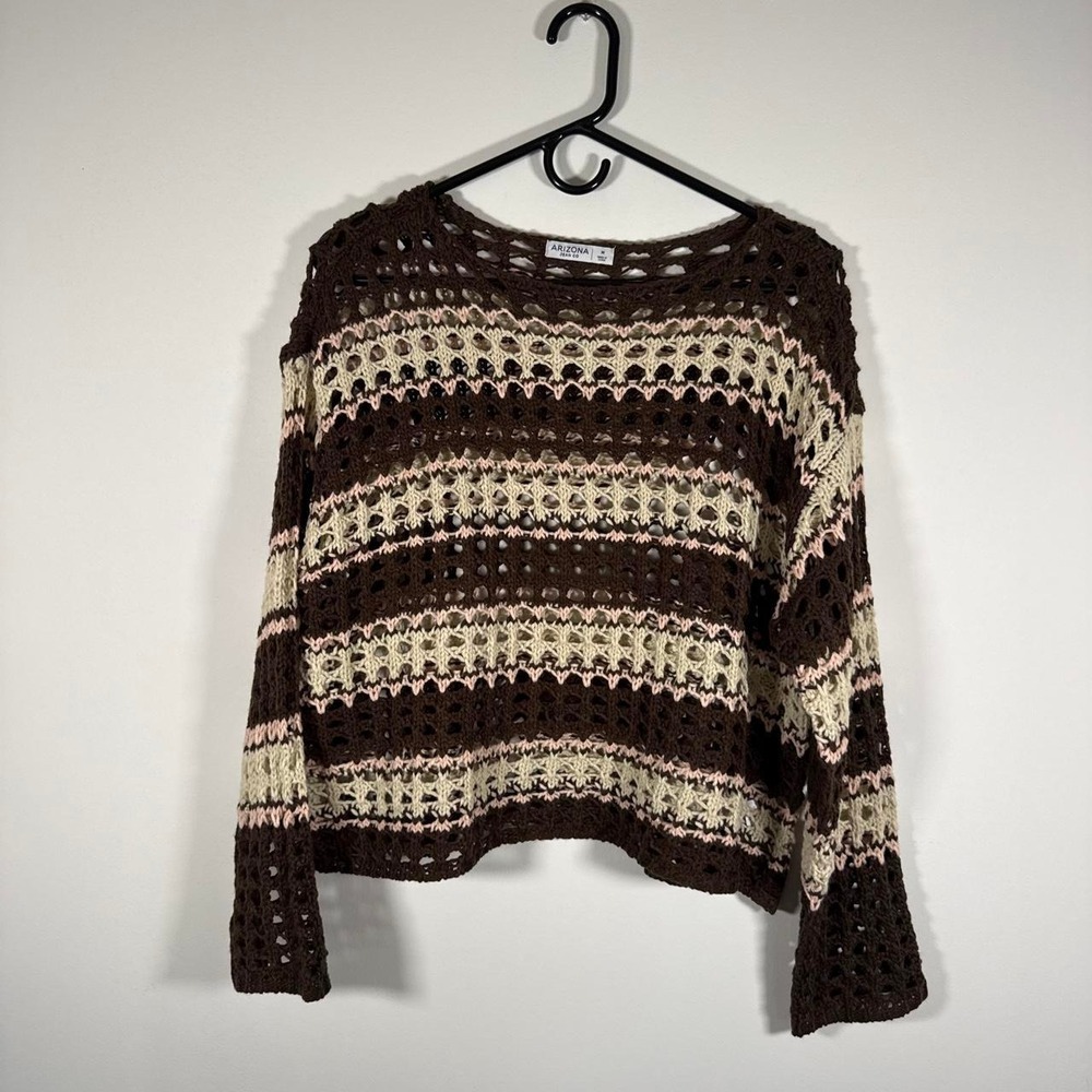 striped crochet sweater